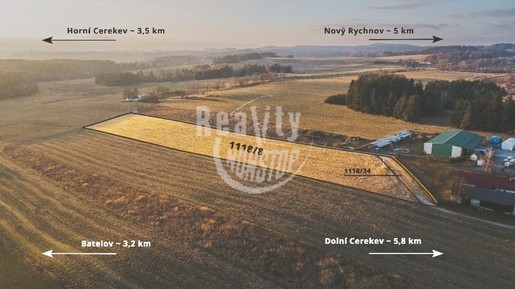 Prodej stavebního a navazujícího zemědělského pozemku v k.ú. Těšenov - Fotka 1