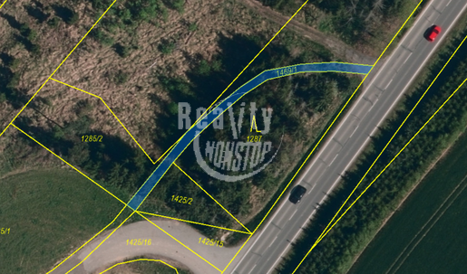 POZEMEK PRO UMÍSTÉNÍ BILBOARDU, nebo MOBILHEIMU, 300 metrů od dálnice D1, Praha - Brno, EXIT 119. - Fotka 1