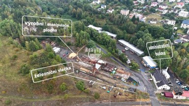 Prodej manipulačního skladu se železniční vlečkou a administrativní budovou v Ledči nad Sázavou