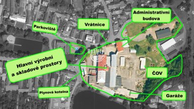 Pronájem kancelářských a jiných komerčních prostor v Hodicích nedaleko Jihlavy