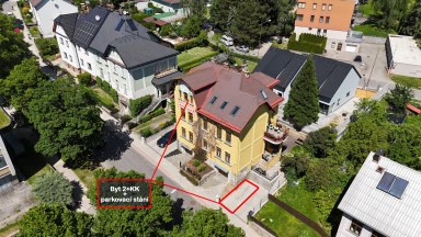 Pronájem nadstandardní bytové jednotky 2+kk s parkováním, Jiřího z Poděbrad, Jihalva